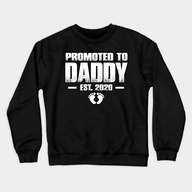 Promoted to Daddy 2020 Funny Father's Day Gift Ideas For New Dad Crewneck Sweatshirt by smtworld